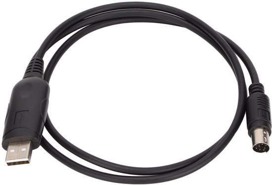 USB Programming Cable, 8 Pin Mini DIN Plug Stable Write Frequency Cable ...