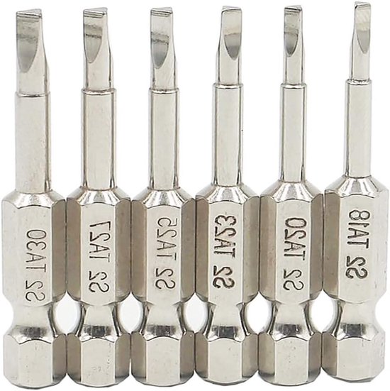 12 stuks lange schroevendraaierbitset, 100 mm, T6-T40 sterrenkop, schroevendraaierset, S2 staal