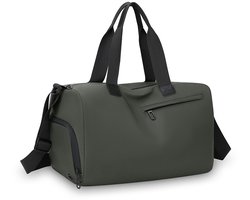 1 stuk sporttas, reistas met schoenenvak, grote sporttas, reistas, waterdichte, multifunctionele schoudertas of tas voor mannen en vrouwen voor de sportschool, fitness, sporttasLegergroen