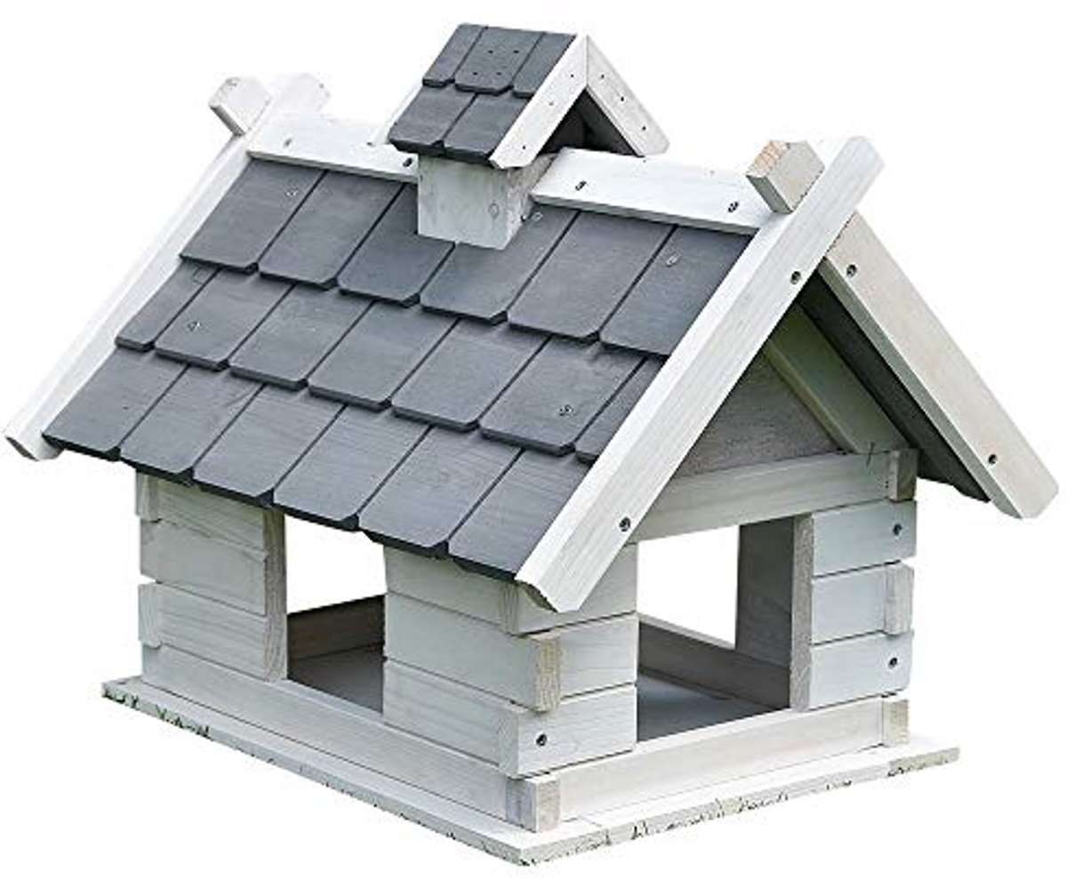 Vogelhuis met Dakshingles 44 x 34 x 37 cm, Voor Buiten, Voorbehandeld