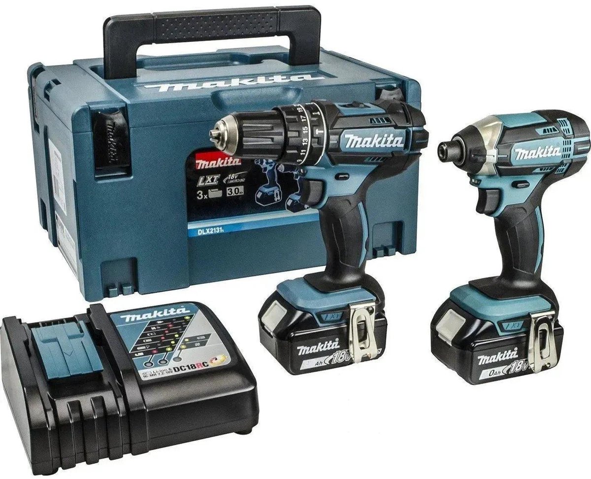 Makita DLX2131TJ 18V Li-Ion Combiset - Accuboormachine met klopfunctie (DHP482) & Slagschroevendraaier (DTD152) (2x 5.0Ah Accu) in Mbox – foto 8