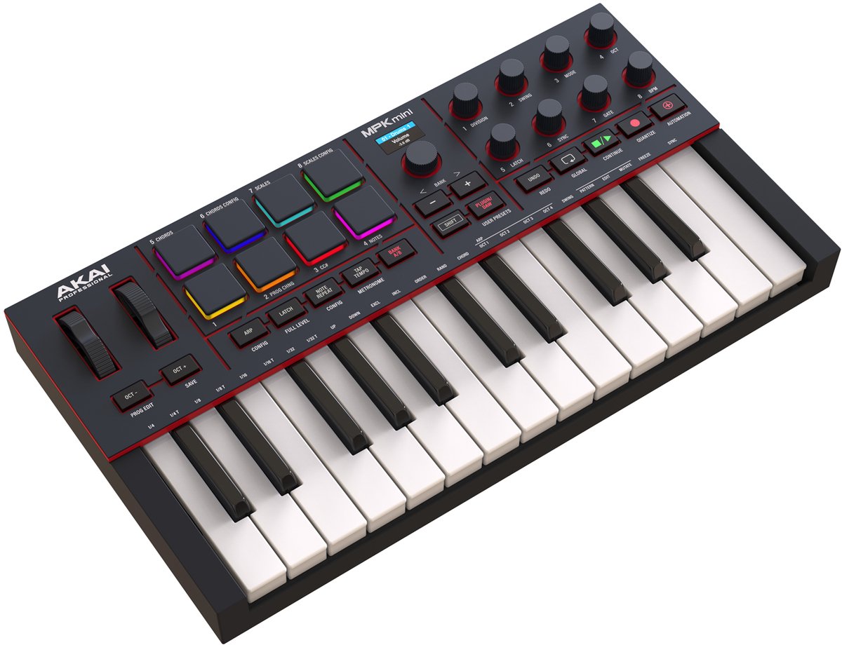 AKAI Professional MPK mini IV Black - Midi Keyboard