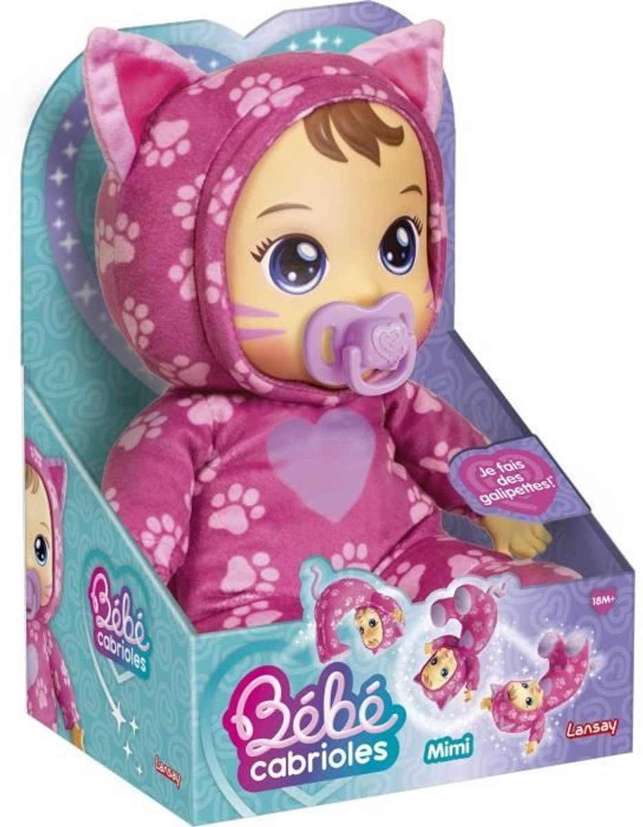 Babypop - LANSAY - Mijn baby capers - Mimi de kat - Vanaf 18 maanden