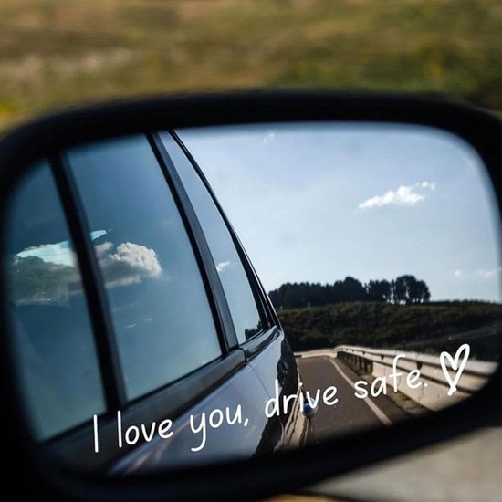 Nilioyul 8 stuks I Love You Drive Safe Drive Safe spiegelstickers, stickers spreuk voor achteruitkijkspiegel, raam, met hart, vinyl stickers, waterdicht, autodecoratie, cadeau voor bestuurders Nilioyul 8 stuks I Love You Drive Safe Drive Safe spiegelstickers, stickers spreuk voor achteruitkijkspiegel, raam, met hart, vinyl stickers, waterdicht, autodecoratie, cadeau voor bestuurders