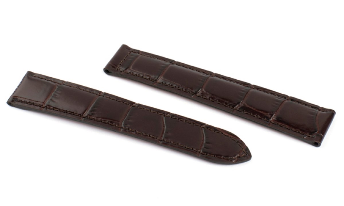 Horlogeband Marseille Bruin - Leer - 20-18mm