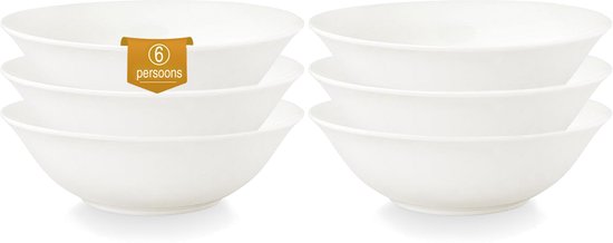 vtwonen - Saladiers - Bols - Wit - 23cm - Set de 6 bols