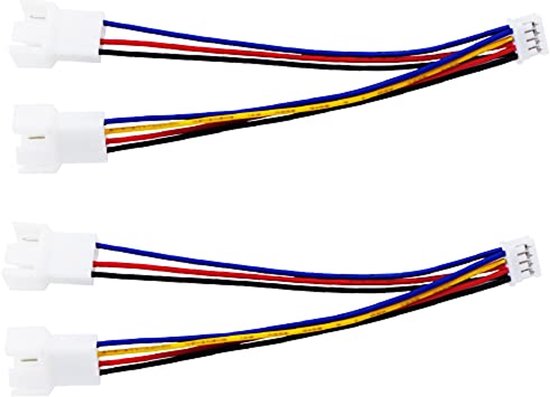 PWM GPU Fan Adapter - Mini 4 Pin naar Dubbele 3/4 Pin Verlengkabel | bol