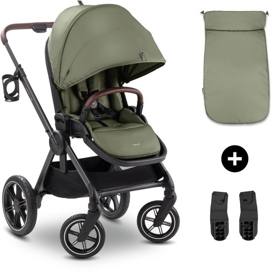 Hauck Comfort N Care Kinderwagen met Extra Comfort - Olive - hauck - €399,90
