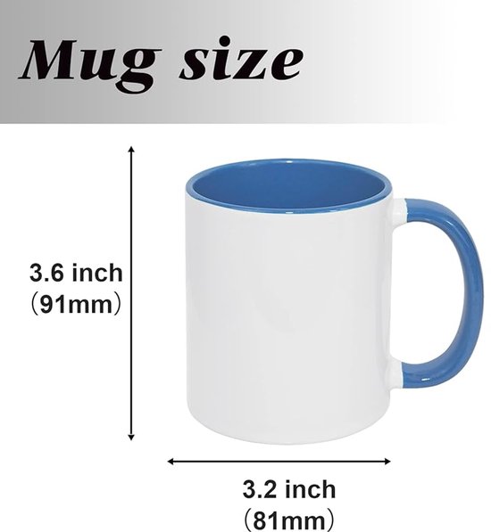 Arawat Grote Mok 500 Ml Thee Mok Met Zeefje Xxl Koffiemok Keramische Theemok Origineel Met Lepel & Onderzetter 500 Ml Koffiemok Schattig Verjaardagscadeau Thee Koffie Mok Cadeau (Blauw