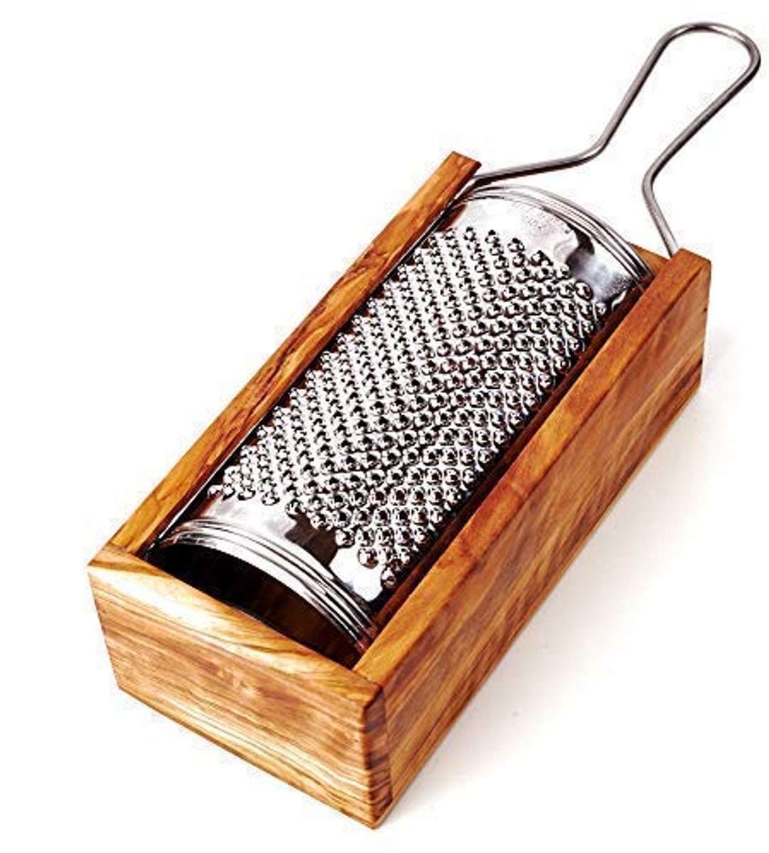 Olivenhouten Rasp en Snijplank 29 cm - Handgemaakt en Natuurlijk