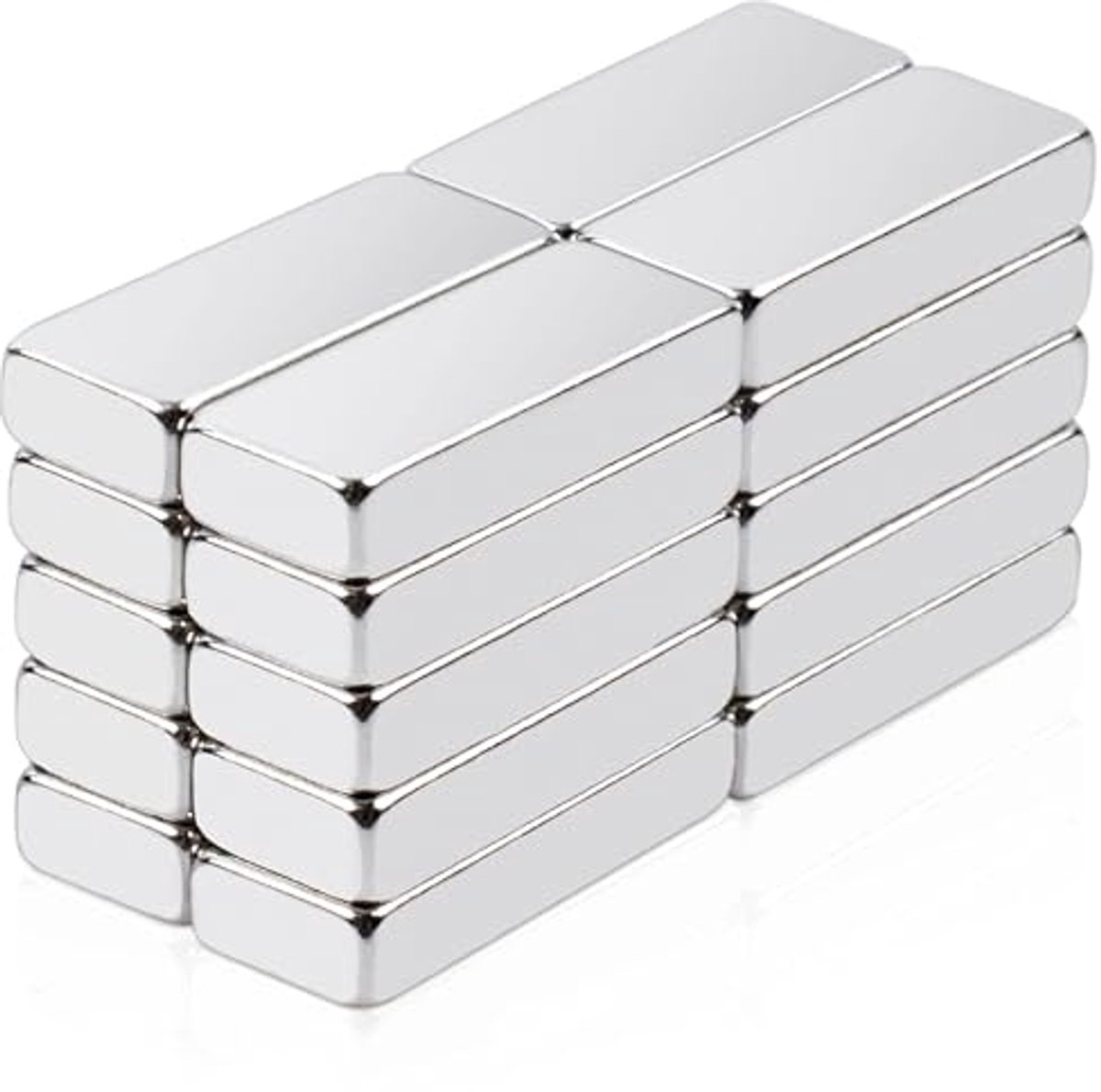 Super Sterke Neodymium Magneten 20 x 10 x 3 mm - Rechthoekige Koelkastmagneten voor Keuken en Kantoor - 20 Stuks