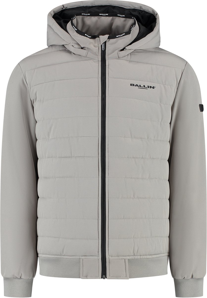 Ballin Amsterdam - Heren Regular fit Jackets Padded - Ash Grey - Maat L