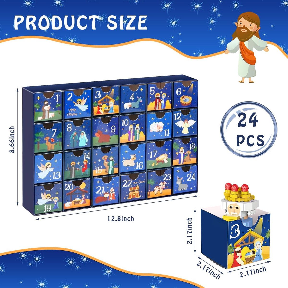 Disney Stitch adventskalender 2024 voor kinderen en tieners Briefpapier Sticky Notes Accessoires Adventskalenders voor kinderen (paarse steekkubus