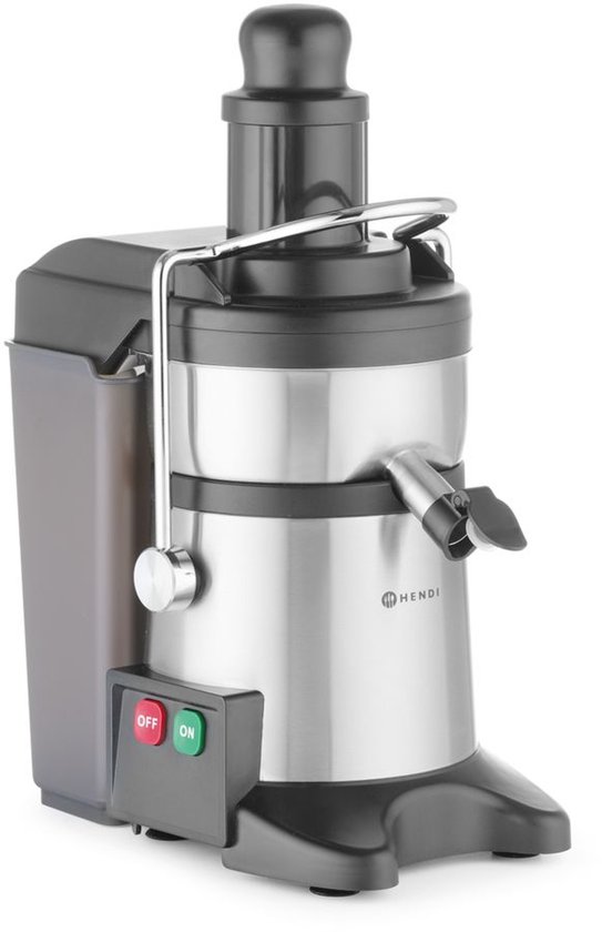 HENDI Sapcentrifuge - roestvast staal en kunststof - compacte uitvoering - 23,3 x 41,6 x 49,3 cm - zilverkleurig - met 4,4 liter pulpcontainer - voor horeca van HENDI — afbeelding 3