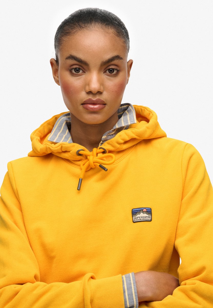 Superdry Great Outdoors hoodie met borduursel Dames Hoodies Geel