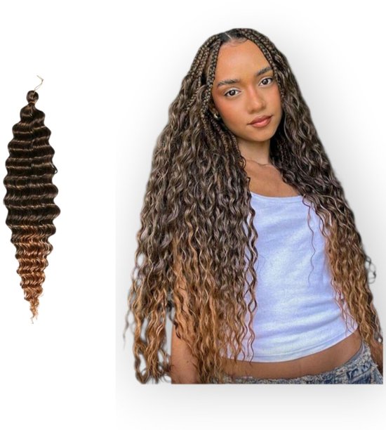 Frazimashop- voor vlechten & crochet- Waterwave Haarverlenging