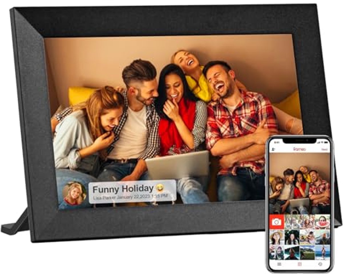 Digitale fotolijst 10,1 inch met wifi, 32 GB geheugen en touchscreen