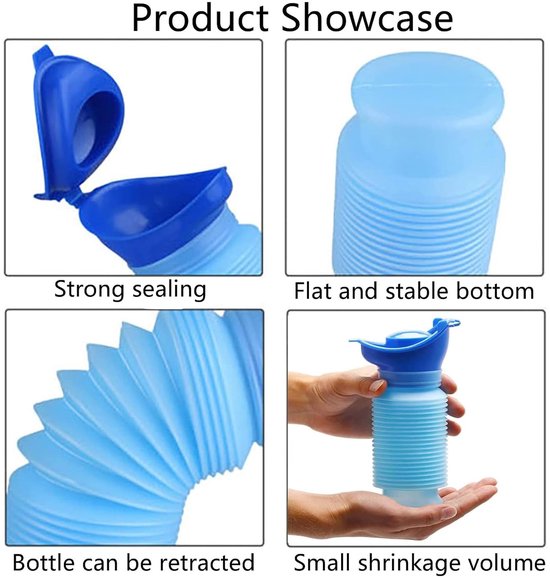 Urinefles Mini Urinal 2 Stuks 750ml Noodurinaal - Inklapbare Urinaal ...