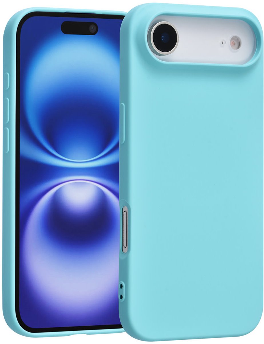 TUNIQ Back cover voor iPhone 17 Air - Minimalistisch - Lichtgewicht - Coral Blue