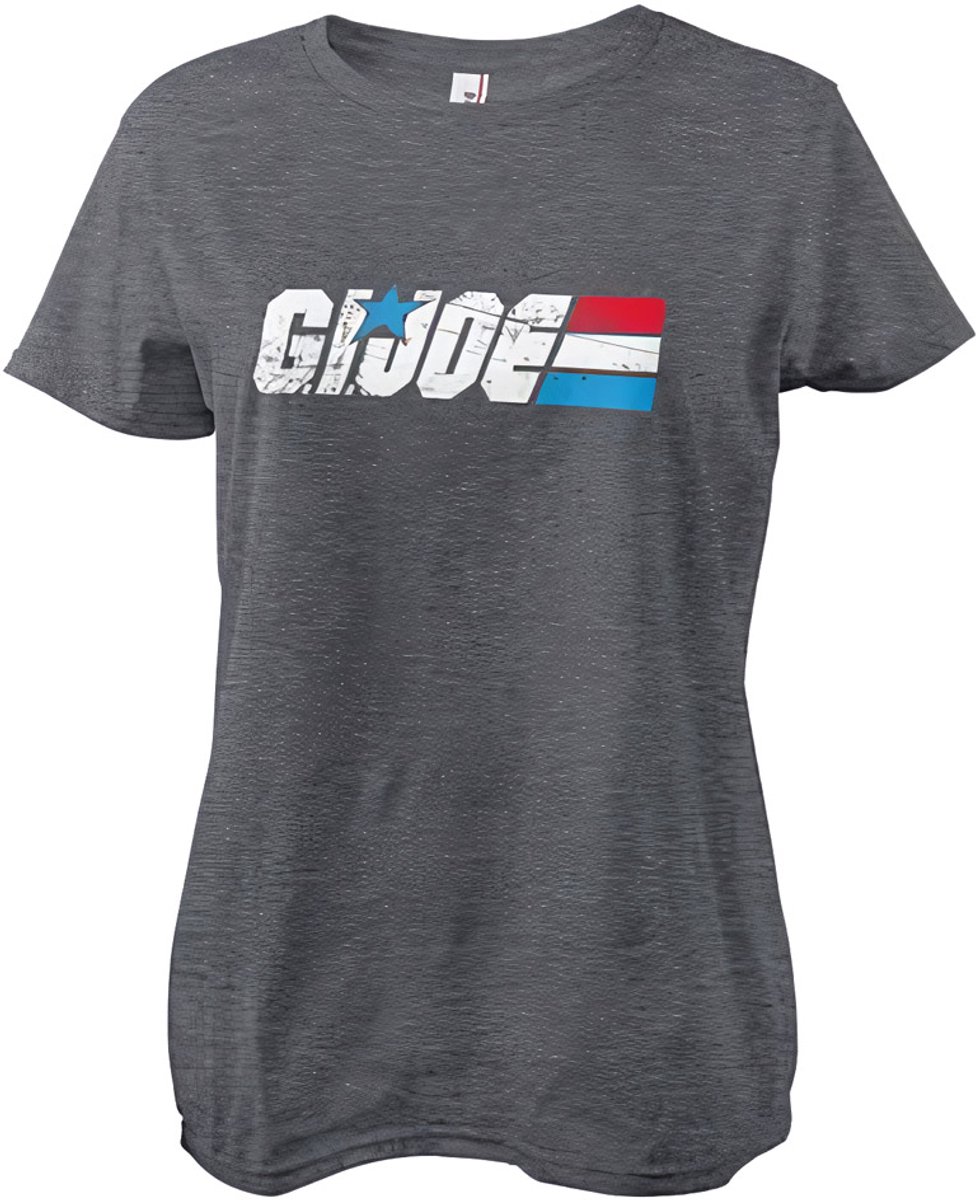 G.I. Joe Damen Washed Logo Girly Tee DarkHeather-XL