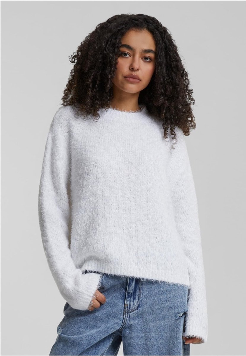 Urban Classics Feather Mock Neck Sweater/trui M Wit