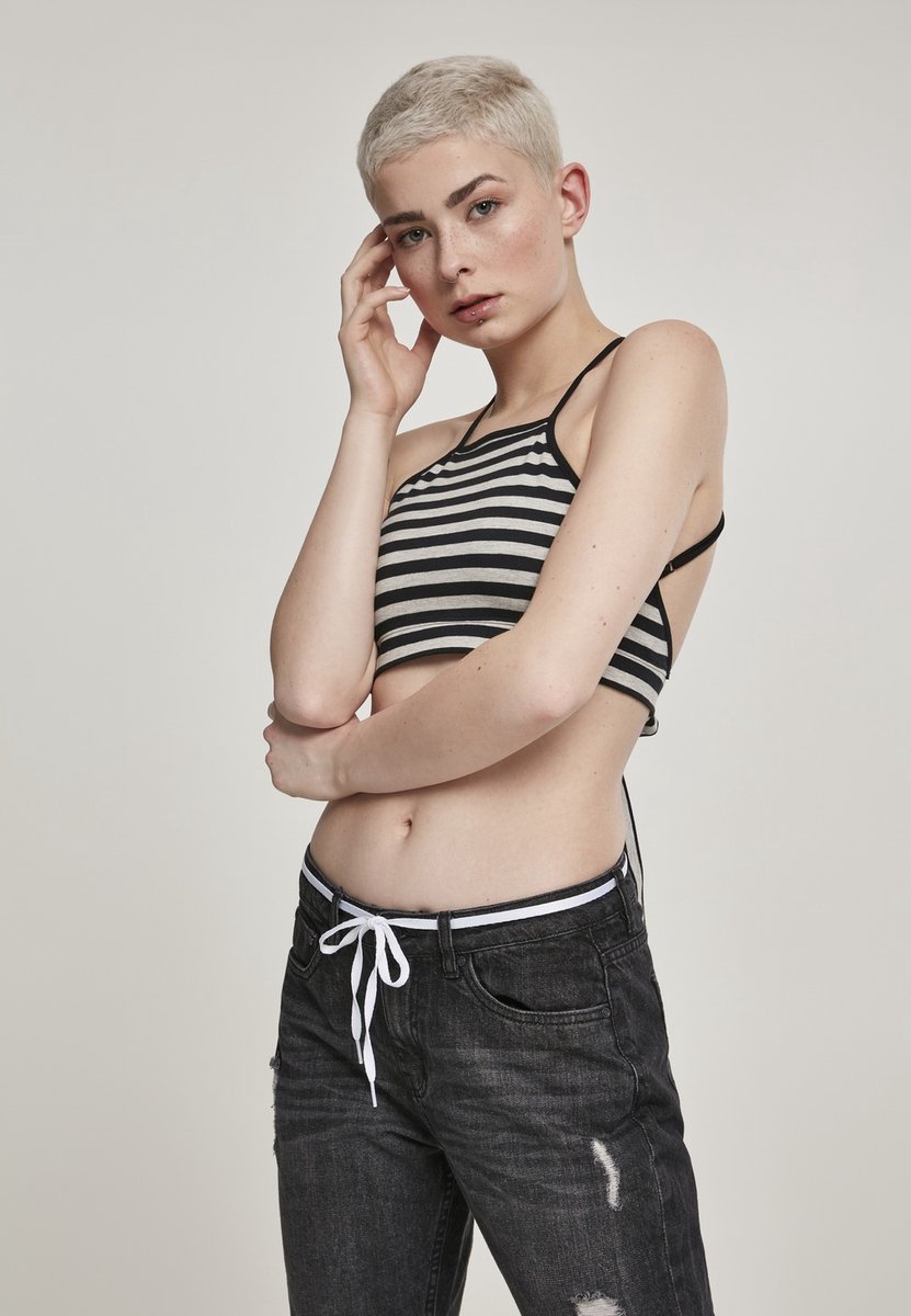 Urban Classics Triangle Crop top XL Zwart
