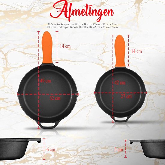 Lodge Classic Cast Iron koekenpan L12SK3, diameter ca. 35 cm | Voordelig kopen bij