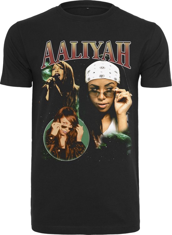 Mister Tee - Aaliyah Retro Heren T-shirt - M - Zwart