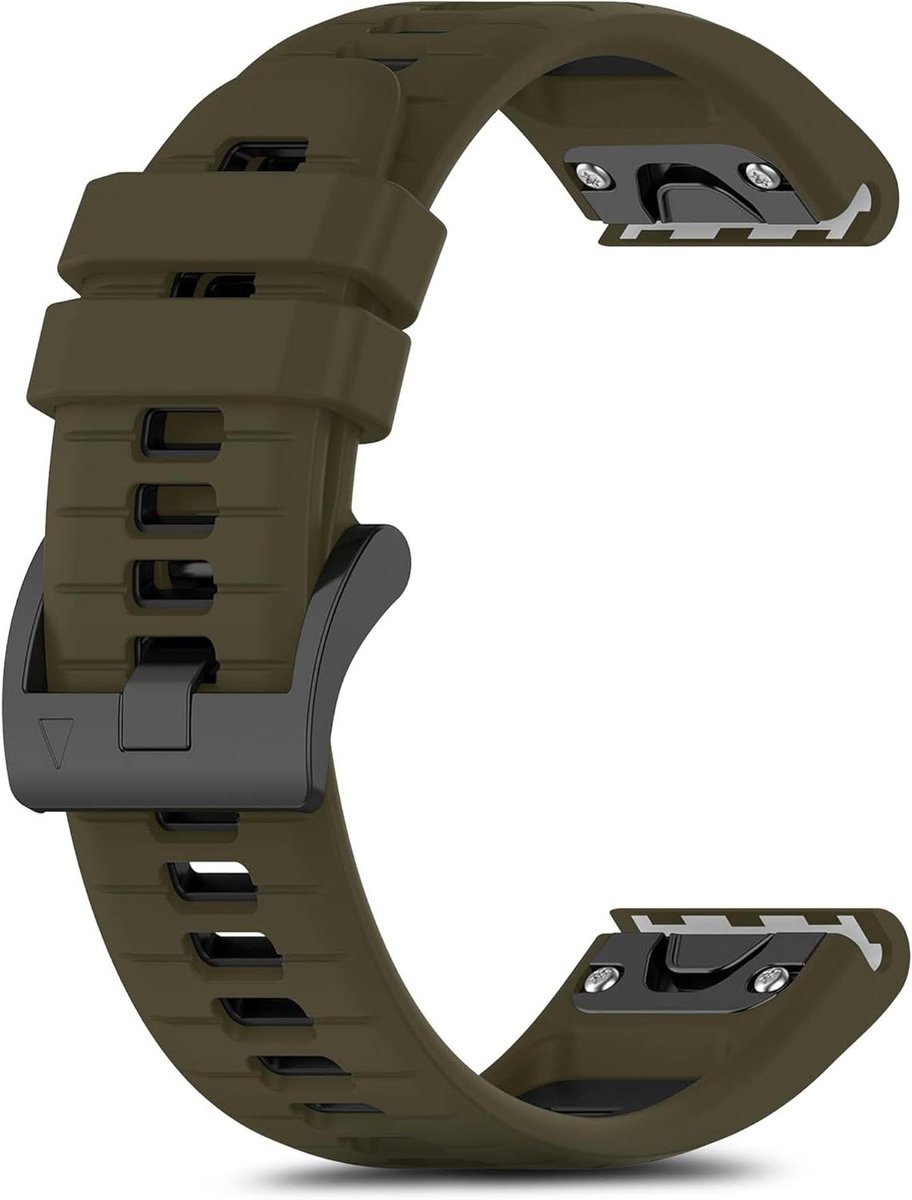 Allecto plus - Sportarmband voor Garmin horloges, siliconen, zacht en ademend, unisex, QuickFit band 22 mm - 26 mm.