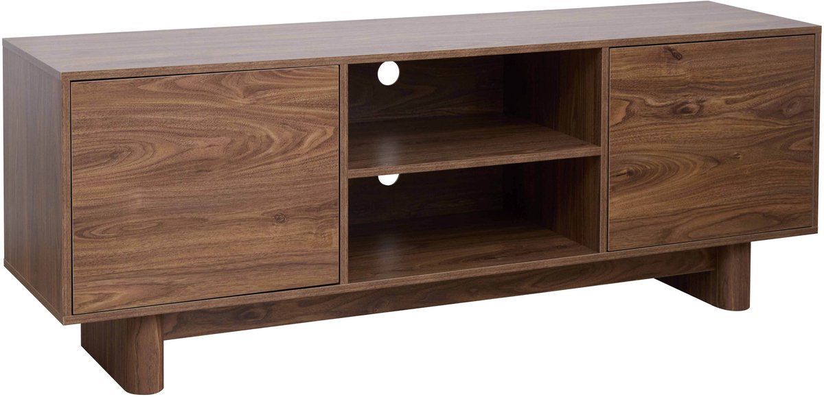 Oviala - Scandinavische tv-kast 160 cm donker hout - Bowy