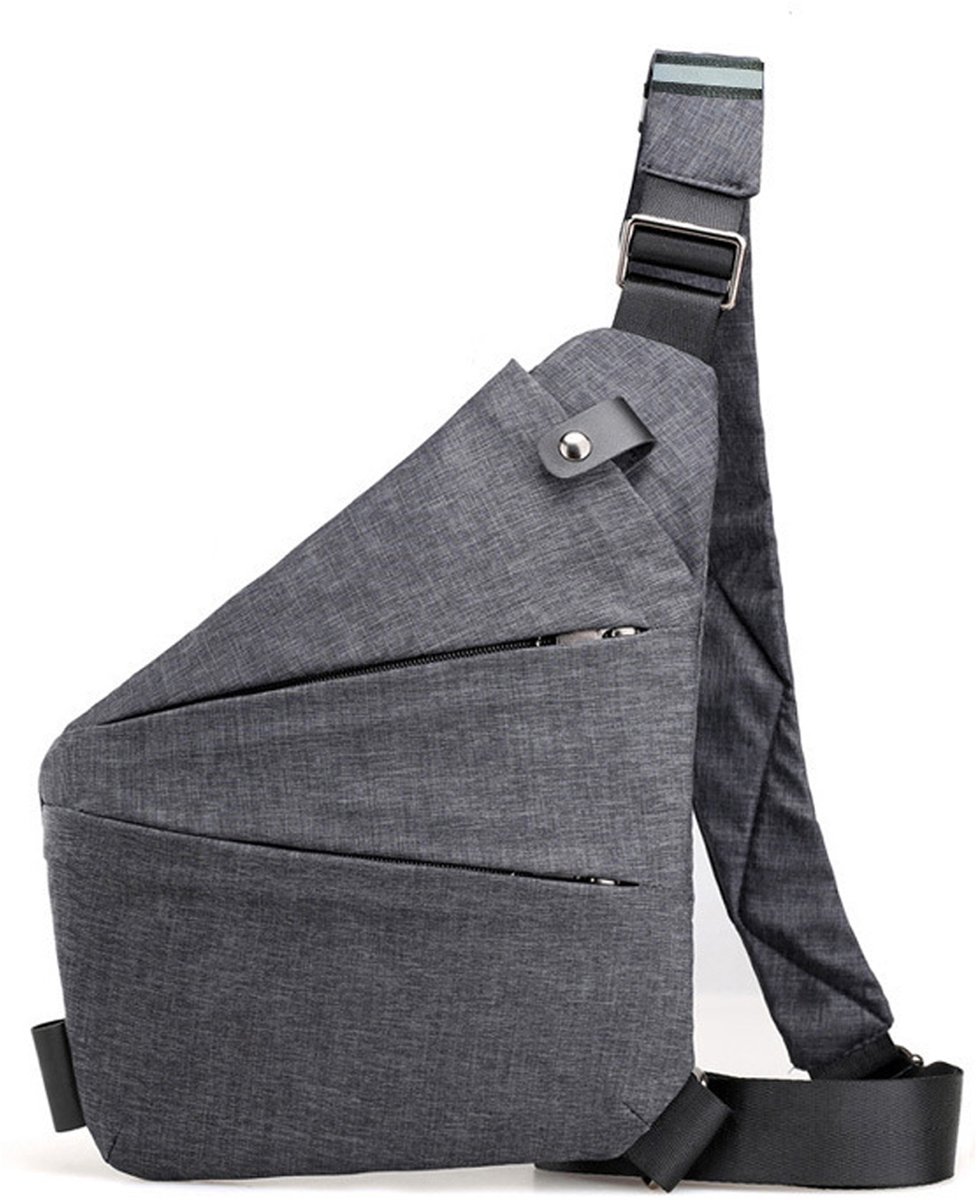 Ynkkvre - Anti-Diefstal Reistas - Schouder Rugzak - Crossbody Tas met Meerdere Vakken - Unisex Borsttas - Persoonlijke Tas voor Reizen Fietsen Wandelen