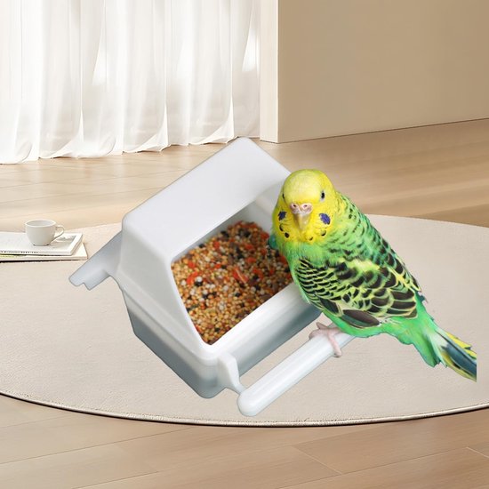 Allecto Plus - Mangeoire pour perroquets - Distributeur d'eau suspendu - Accessoires pour Nourriture - Perruche - Lot de 2.