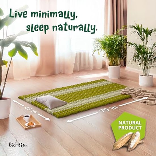 Comfortabele Rolmat 200x110cm - Multifunctioneel Reisbed & Gastenmatras - Ideaal voor Outdoor & Yoga — afbeelding 4
