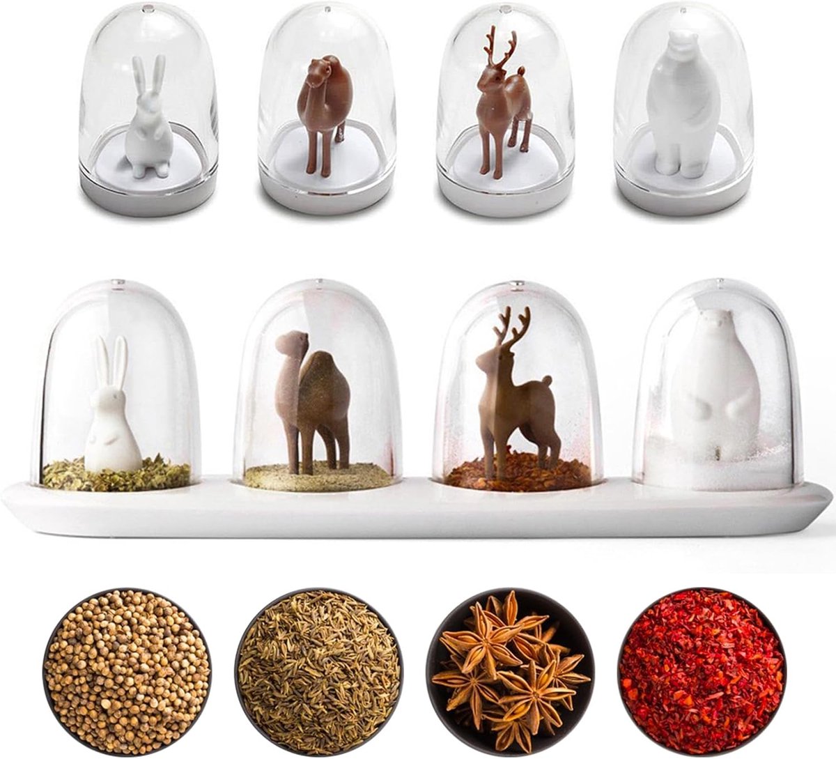 Salt and Pepper Shaker - Jars - Spice Jars - Storage Jar - Herbs for Spices - Keuken Accessoires