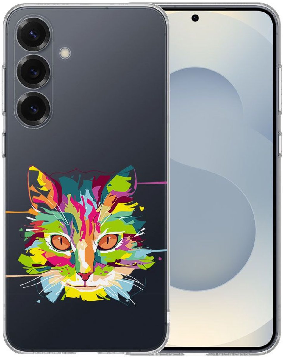 TPU Hoesje Samsung Galaxy S25 - Cat Color Backcover