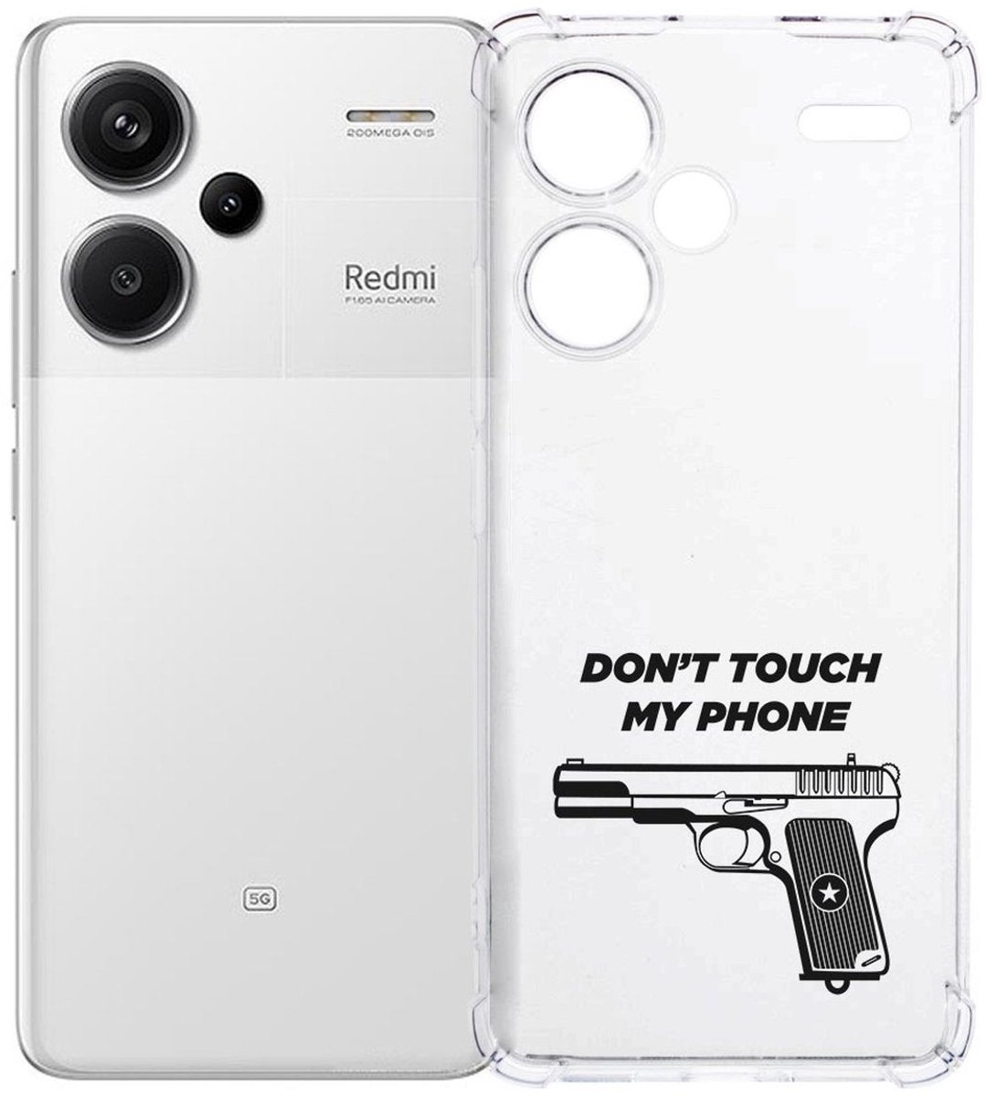 Xiaomi Redmi 13 Pro Plus Hoesje - Pistol DTMP TPU Antishock