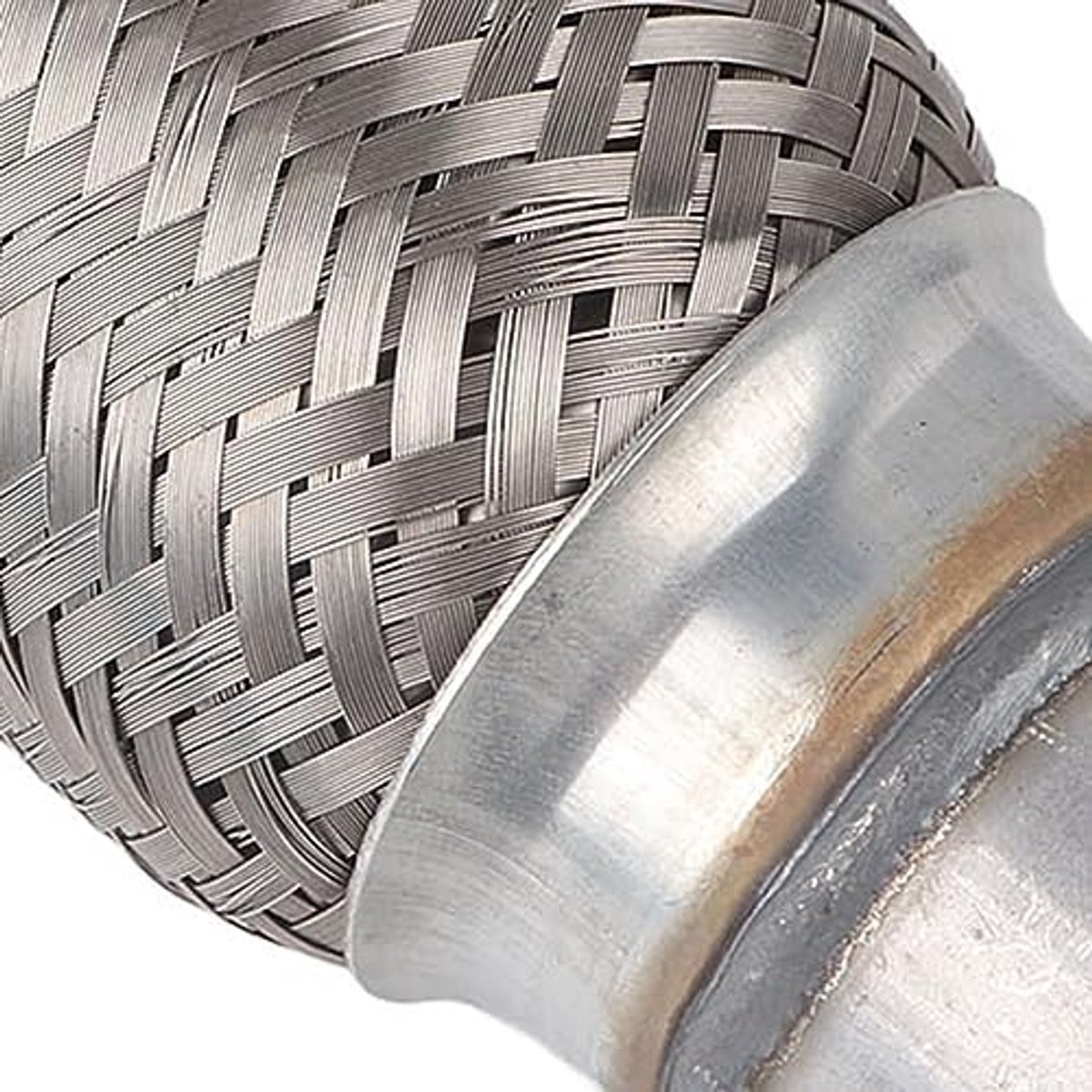 Uitlaatpijp - 50 x 250mm - zwetenvrij - zacht roestvrijstalen buis - geluids- en trillingsbestendig - gevlochten flexibele slang - vervang uw uitlaatpijp met deze duurzame optie