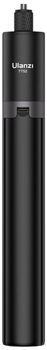 Ulanzi TT52 Selfie Stick Statief - 150 cm Uitschuifbaar - Geschikt voor GoPro & Insta360 - Aluminium - Zwart
