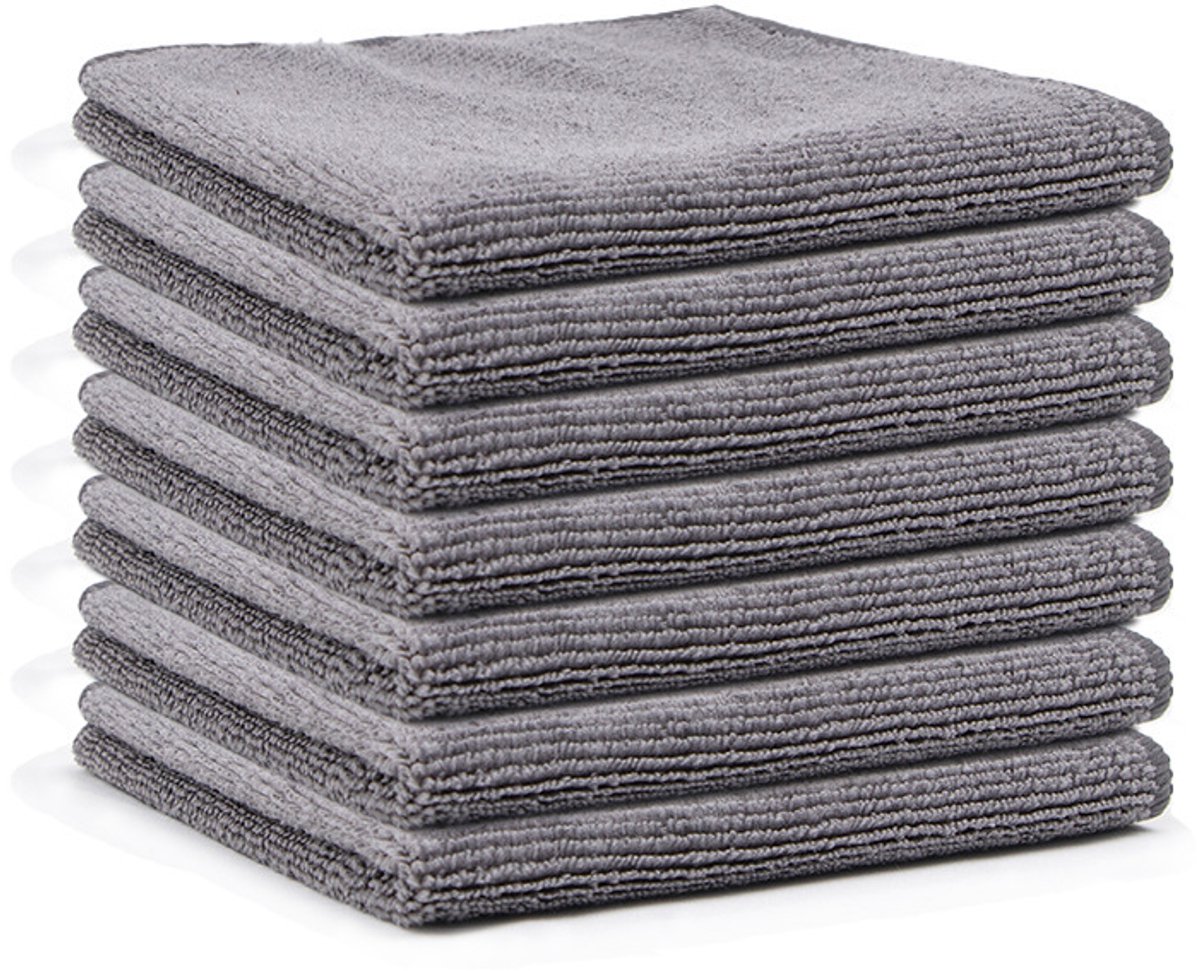 Multifunctionele microvezeldoeken - Gemaakt van microvezel - 30 x 30 cm - 7-pack - Grijs