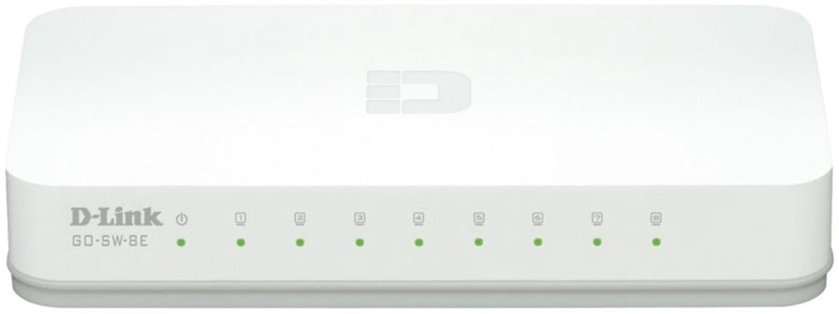 D-Link GO-SW-8E - Netwerkswitch - Unmanaged - Wit