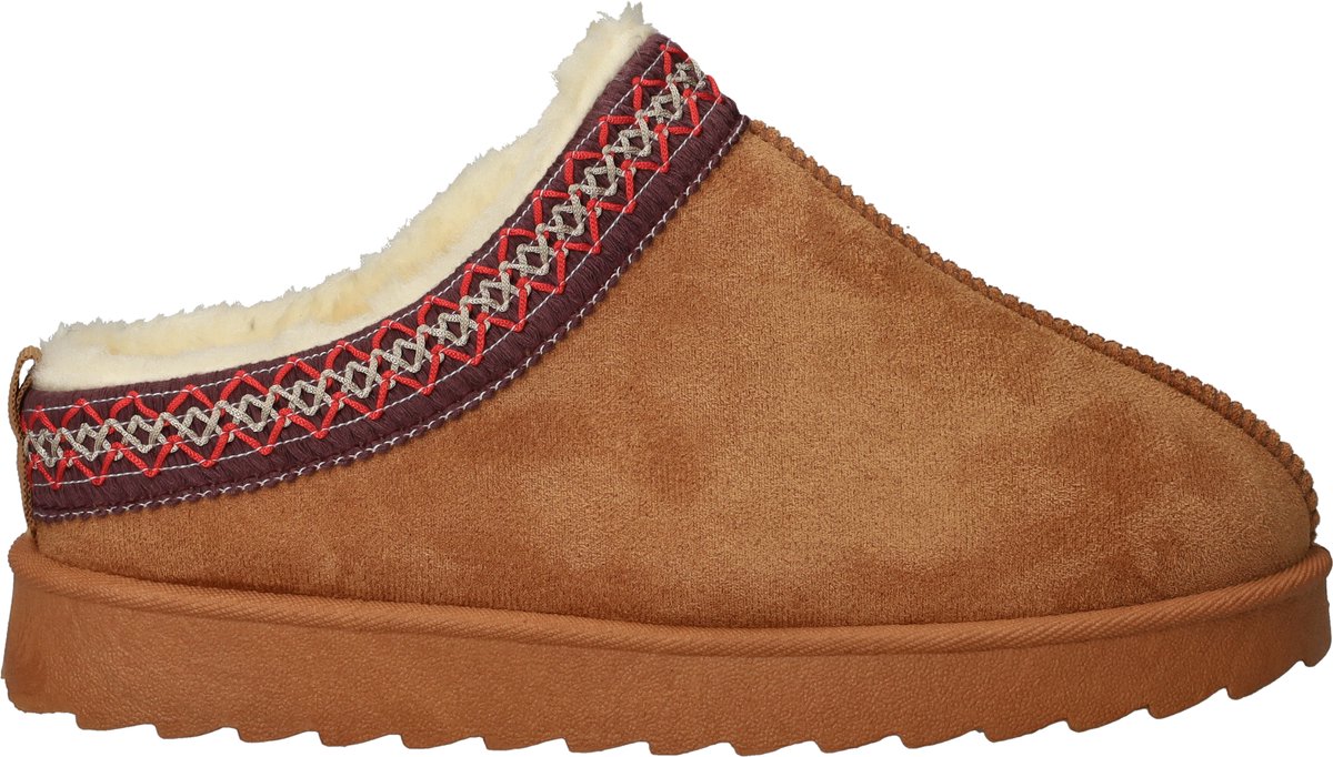 Belizia Dichte pantoffels - Dames - Cognac - Maat:39