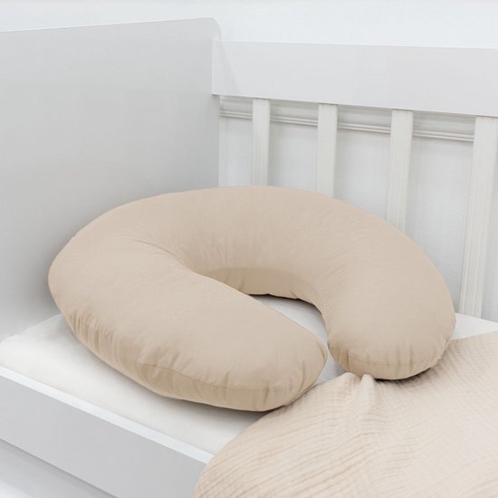MamaLoes Voedingskussen Baby - Cream Medium - Zwangerschapskussen van Merkloos — afbeelding 2