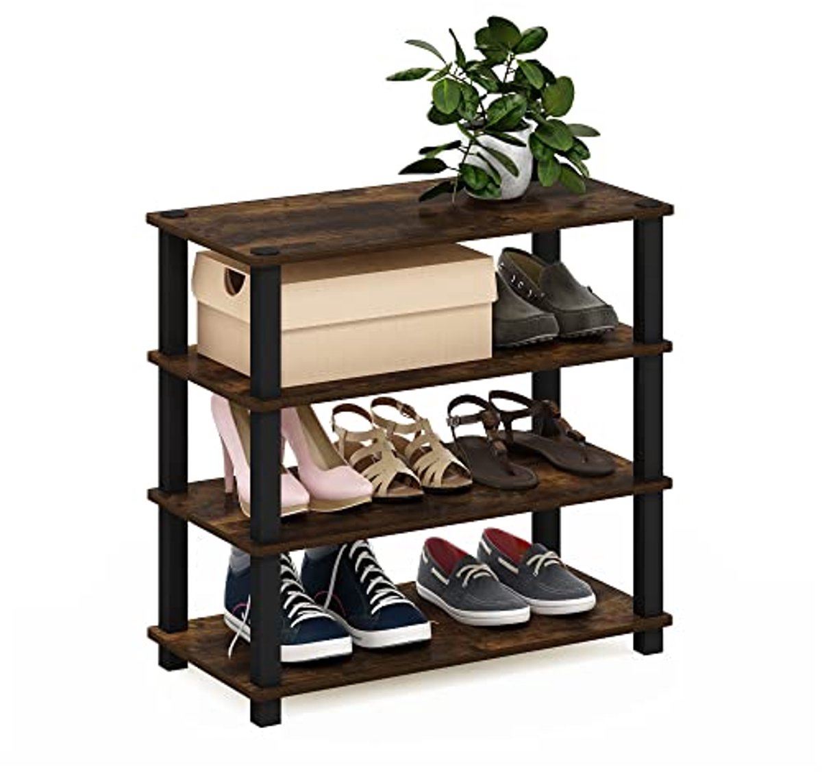 4-Tier Schoenenrek - Multifunctioneel en Duurzaam
