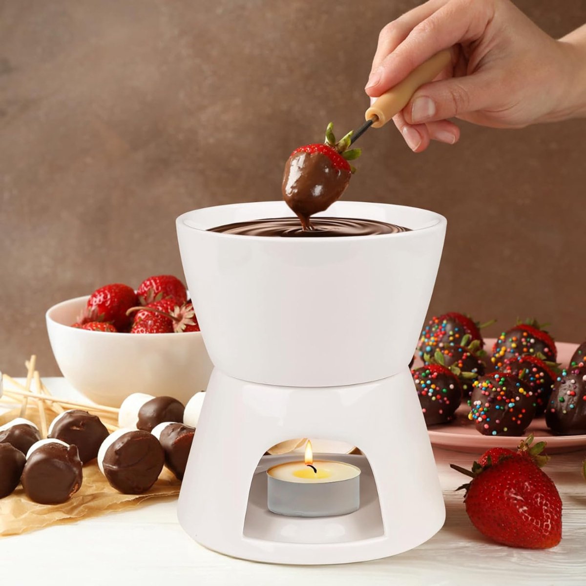 ZRSS® Kaasfondue Pan - Chocolade Fondueset Elektrisch - Anti-aanbak – foto 5