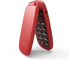Mobiele Telefoon voor Senioren met Grote Toetsen en Dual SIM - Rood