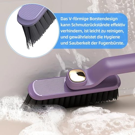 Voegenborstel 360° - Set van 3 - Voor Badkamer, Toilet en Keuken - Effectieve Voegenreiniger voor Tegels van AVO+ — afbeelding 3