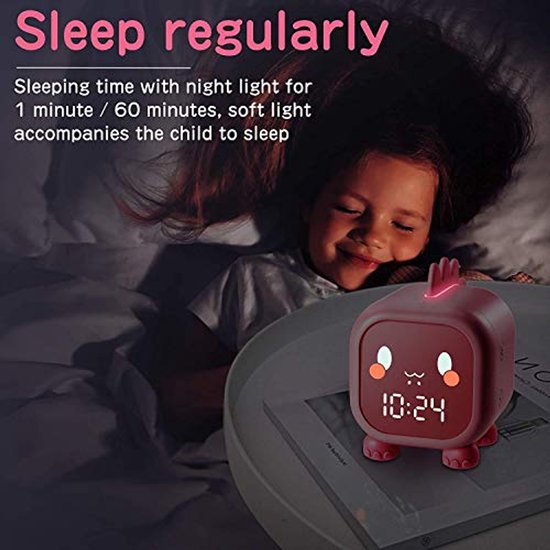Lichtwekker voor kinderen met zonsopgangssimulator en geruisloze snooze-functie van Alecto — afbeelding 3