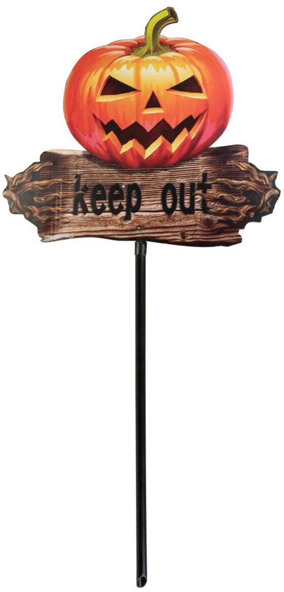 Europalms Halloween Bodenstecker Kürbis 50cm - Halloweendecoratie
