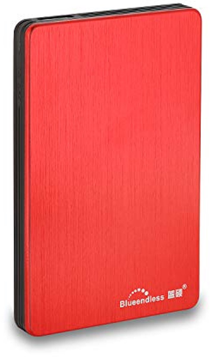 Draagbare Externe Harde Schijf 500GB - USB 3.0, 2,5 inch, Compatibel met PC en Laptop, Rood
