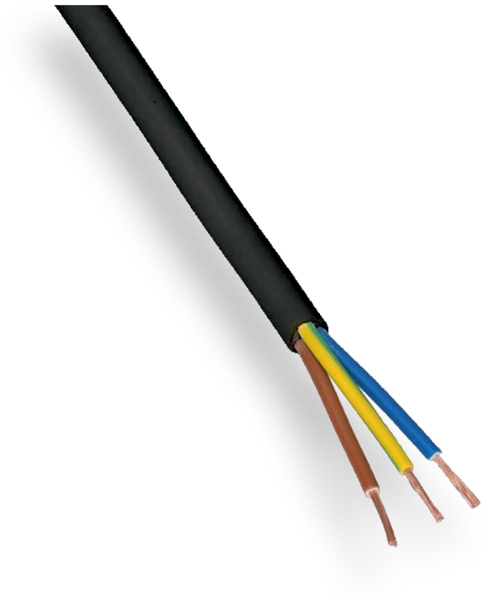 Dynamic Aansluitsnoer 3 x 1,5 mm² Zwart Lengte: 10 meter